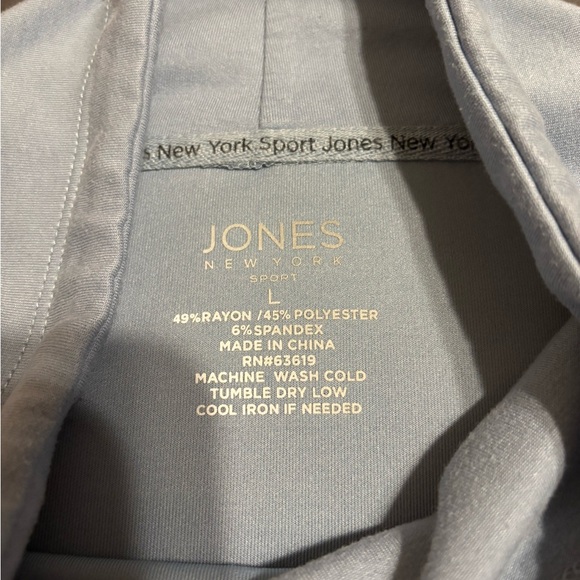 Jones New York Sport Light Blue Cowl Neck Pull Over EUC - Picture 5 of 7